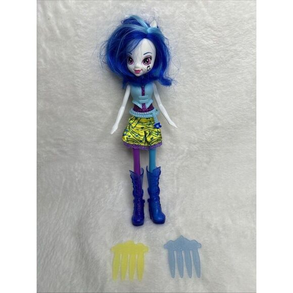 Hasbro 2014 My Little Pony Equestria Girls Rainbow Rocks DJ Doll 9” Tall, Combs - Picture 1 of 5